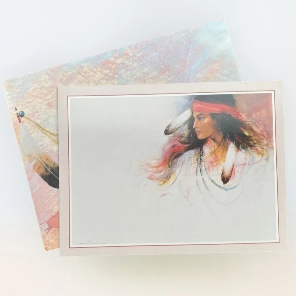 Navajo Daydream OZZ FRANCA Combo Greeting Card/Magnet NOS Leanin' Tree Native‎